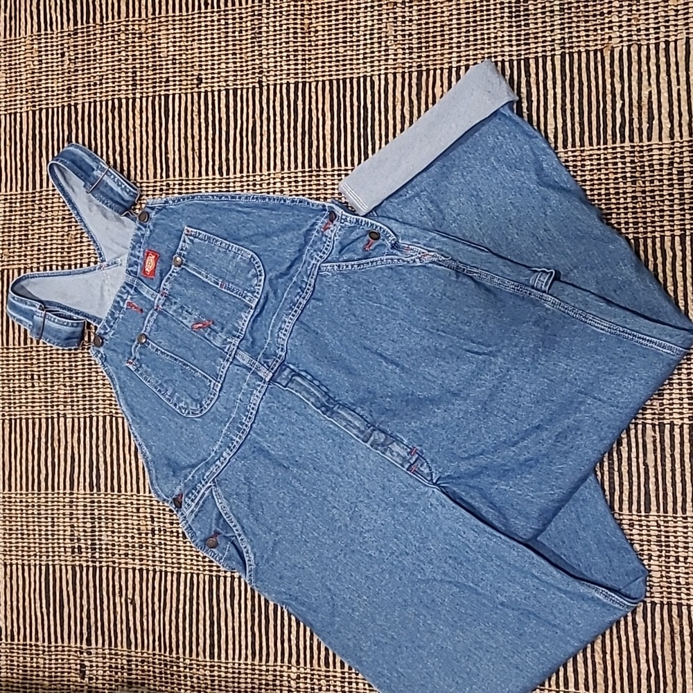 DICKIES DENIM OVERALLS - Picture 1 of 11